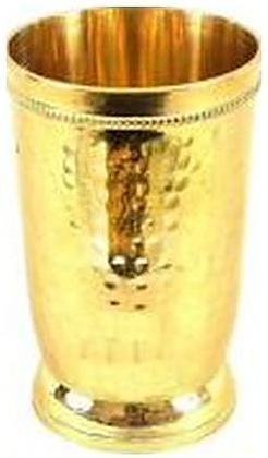 Brass tumbler, hammered, catalogue code BR-028