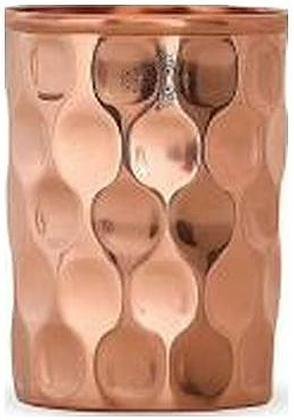 Diamond cut copper glass, catalogue code CU-012