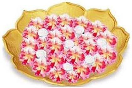 Iron lotus petal urli, antique gold lotus petal, catalogue code IR-008